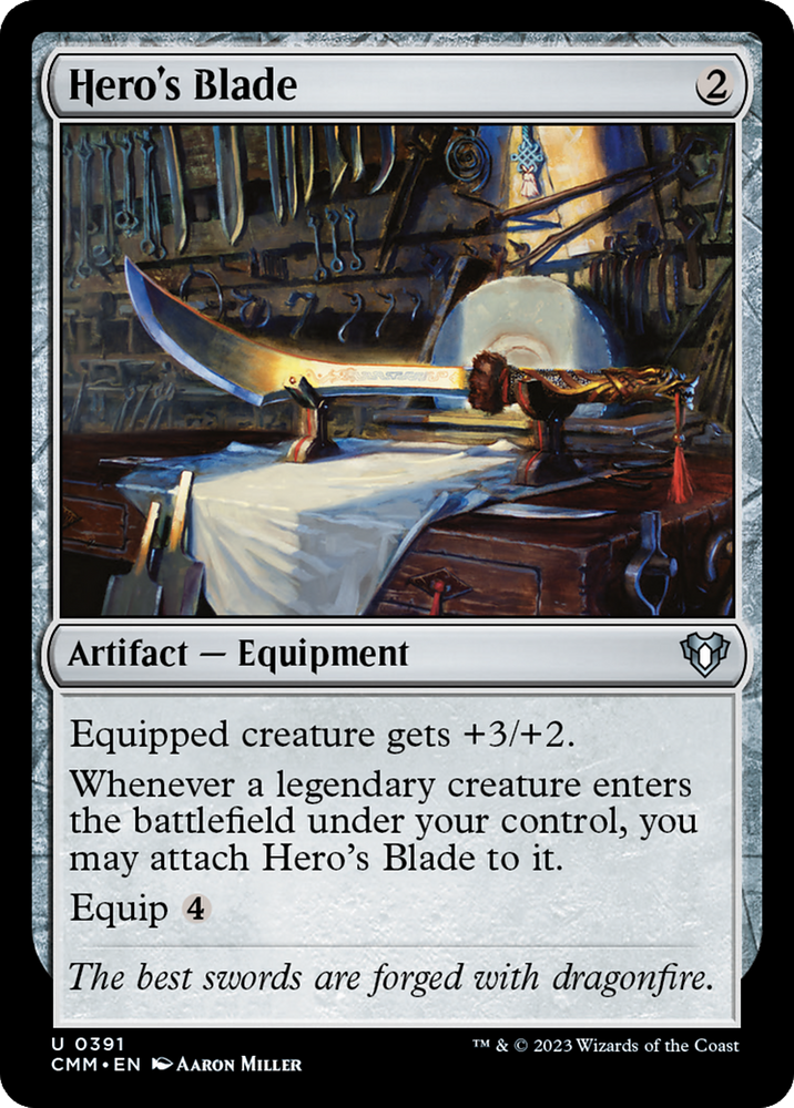 Hero's Blade [Commander Masters] Magic: The Gathering