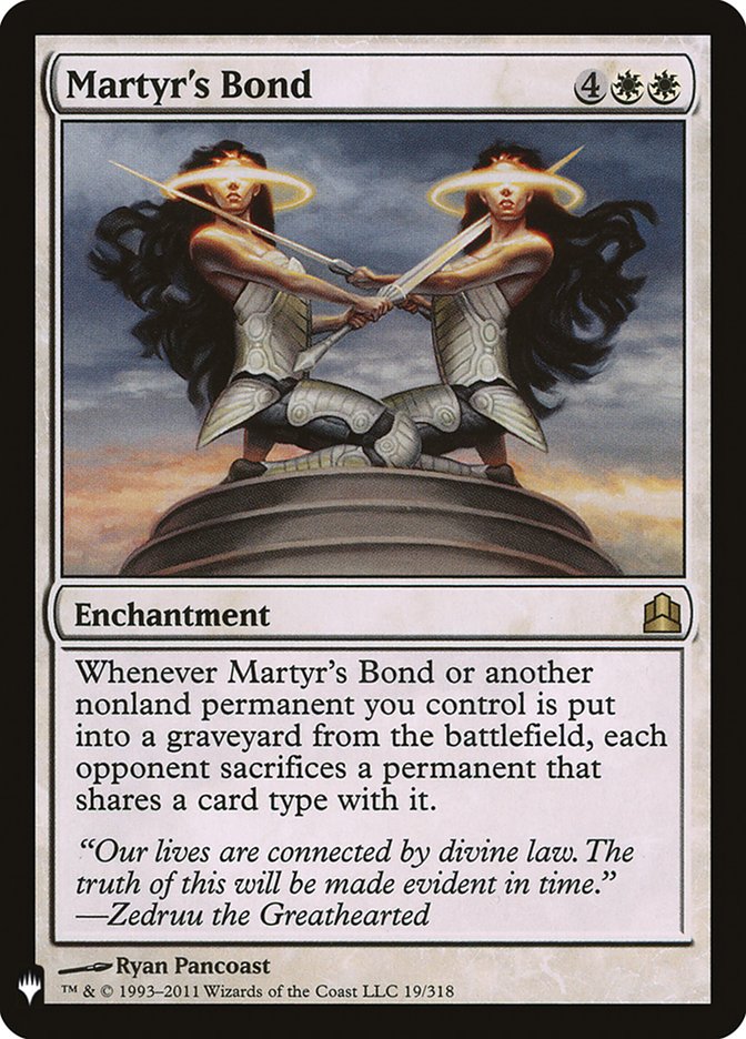 Martyr's Bond [The List] Magic: The Gathering