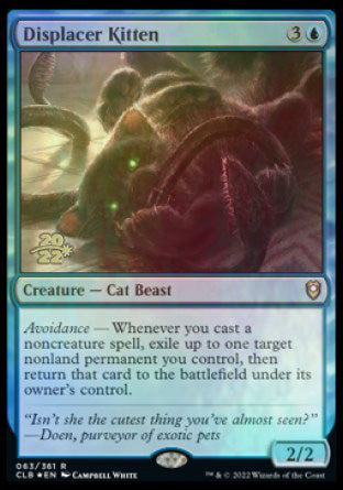 Displacer Kitten [Commander Legends: Battle for Baldur's Gate Prerelease Promos] Magic: The Gathering