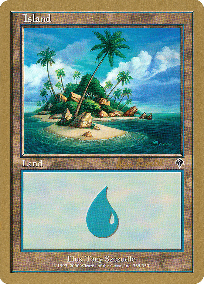 Island (ab335b) (Alex Borteh) [World Championship Decks 2001] Magic: The Gathering
