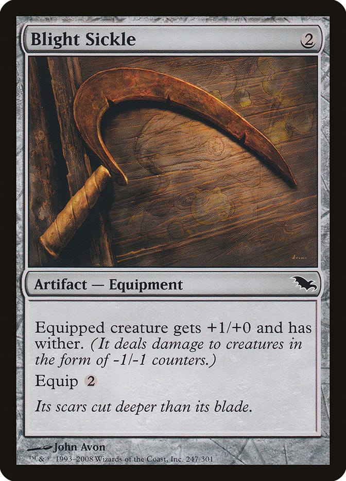 Blight Sickle [Shadowmoor] Magic: The Gathering
