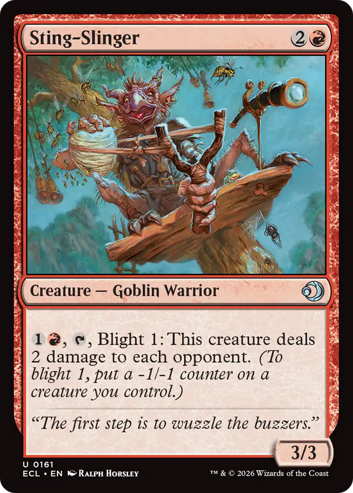 Sting-Slinger [Lorwyn Eclipsed] Magic: The Gathering