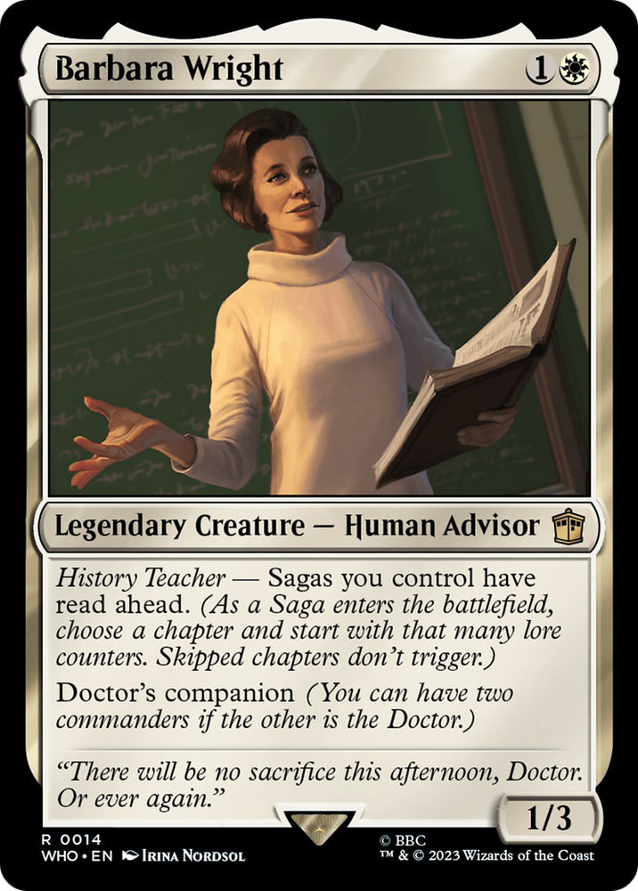 Barbara Wright [Doctor Who] Magic: The Gathering