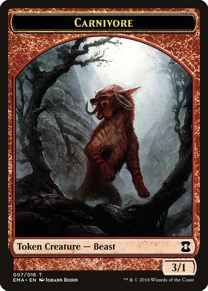 Carnivore Token [Eternal Masters Tokens] Magic: The Gathering