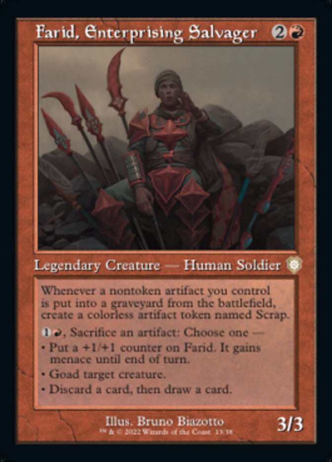 Farid, Enterprising Salvager (Retro) [The Brothers' War Commander] Magic: The Gathering