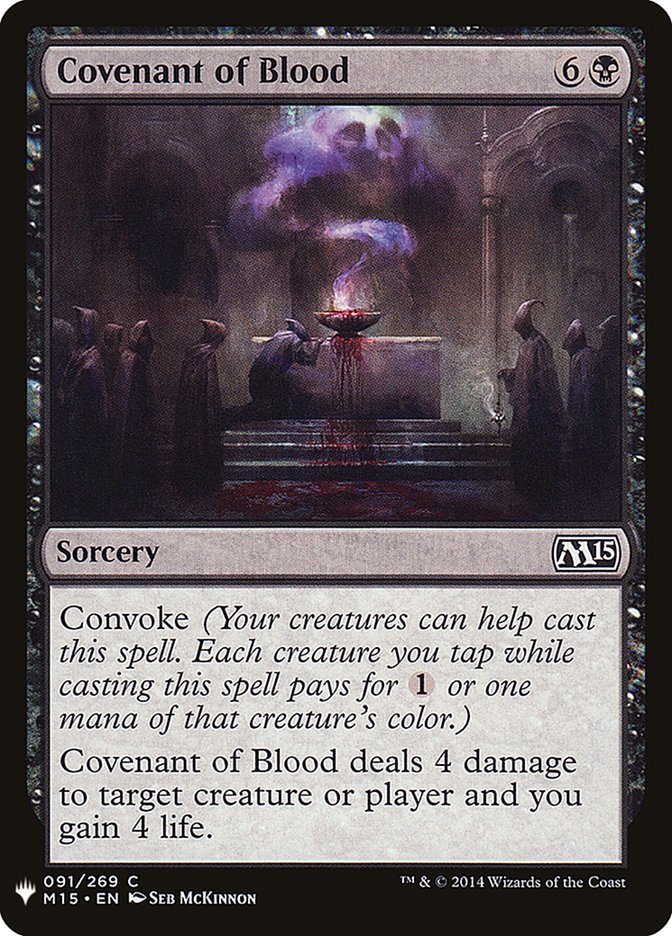 Covenant of Blood [Mystery Booster] Magic: The Gathering