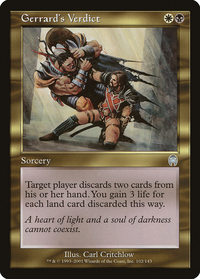 Gerrard's Verdict [Apocalypse] Magic: The Gathering