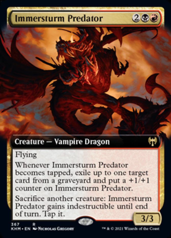 Immersturm Predator (Extended Art) [Kaldheim] Magic: The Gathering