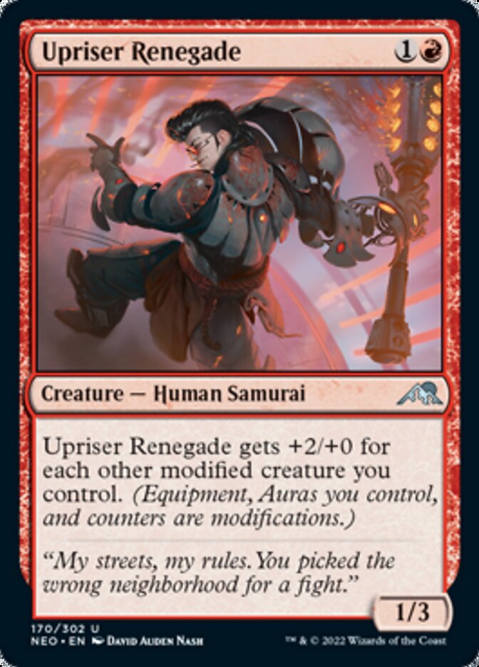 Upriser Renegade [Kamigawa: Neon Dynasty] Magic: The Gathering