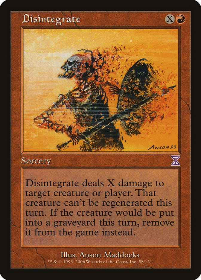 Disintegrate [Time Spiral Timeshifted] Magic: The Gathering