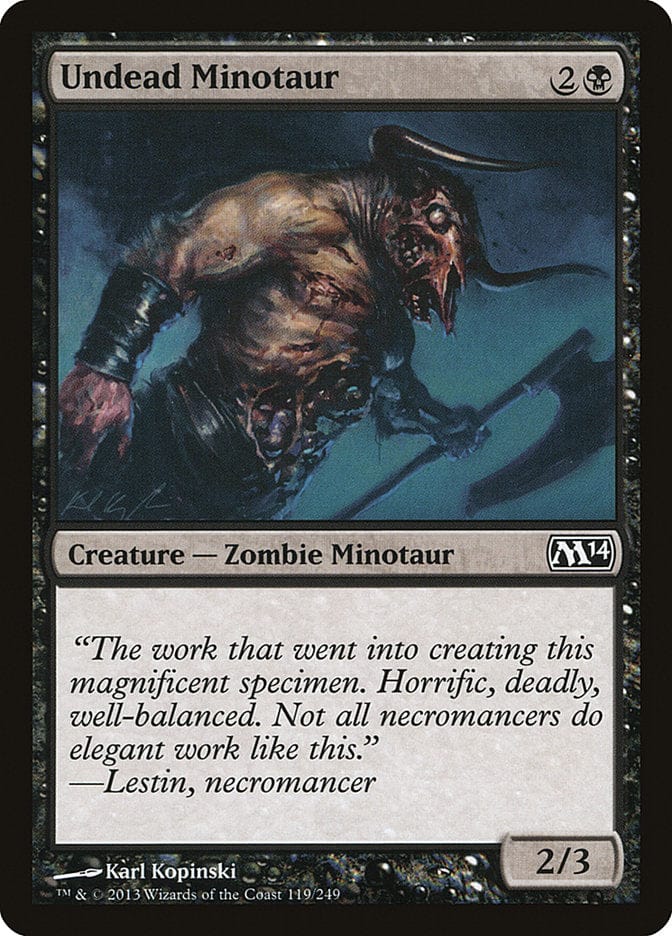 Undead Minotaur [Magic 2014] Magic: The Gathering