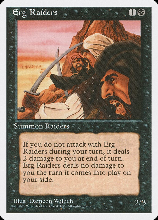 Erg Raiders [Fourth Edition] Magic: The Gathering