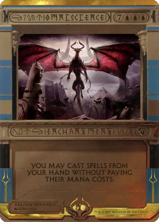 Omniscience (Invocation) [Amonkhet Invocations] Magic: The Gathering