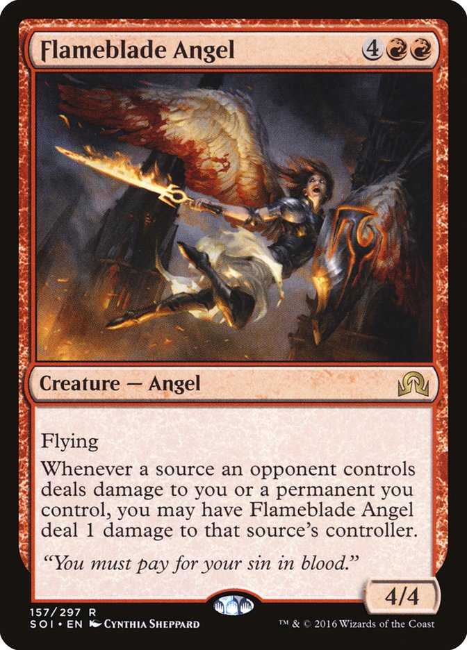 Flameblade Angel [Shadows over Innistrad] Magic: The Gathering