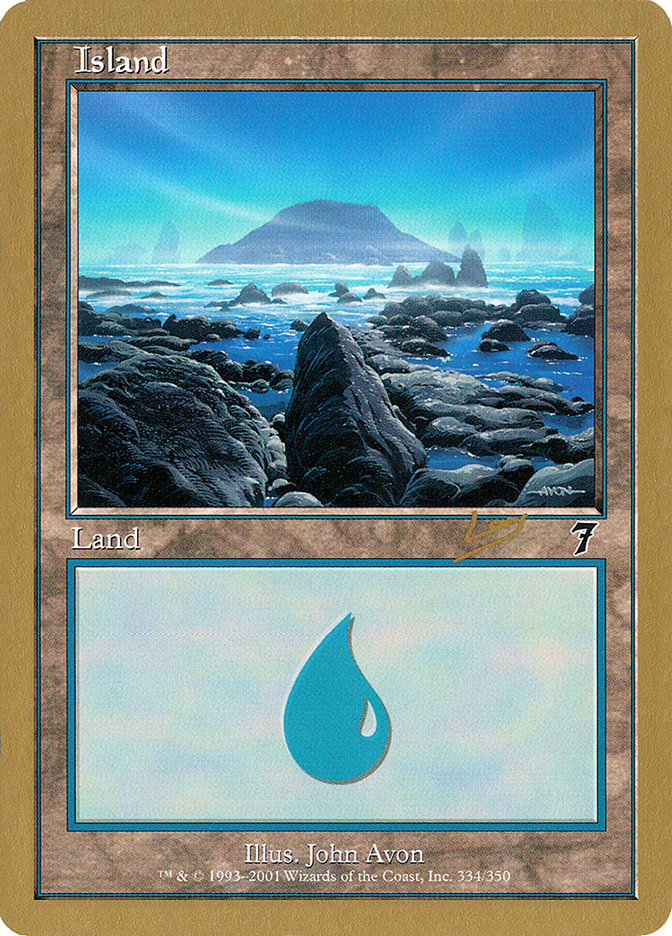 Island (rl334) (Raphael Levy) [World Championship Decks 2002] Magic: The Gathering