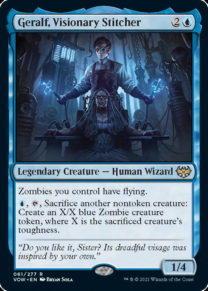 Geralf, Visionary Stitcher [Innistrad: Crimson Vow] Magic: The Gathering