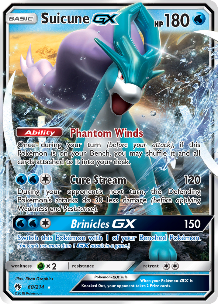 Suicune GX (60/214) [Sun & Moon: Lost Thunder] Pokémon