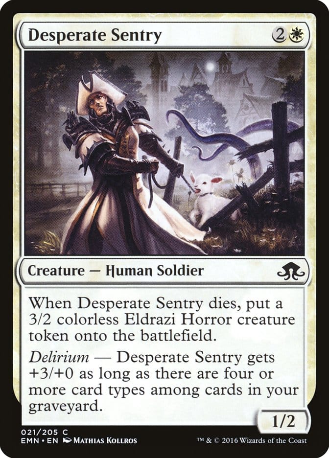Desperate Sentry [Eldritch Moon] Magic: The Gathering