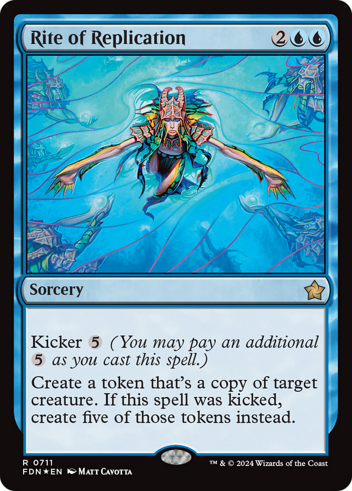 Rite of Replication [Foundations] Magic: The Gathering