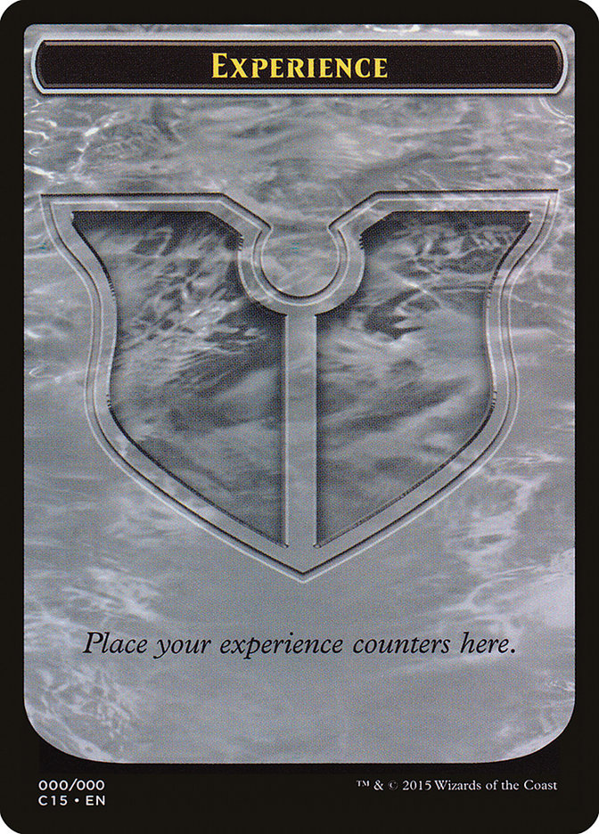 Experience // Experience Double-Sided Token [Commander 2015 Tokens] Magic: The Gathering