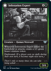 Infestation Expert // Infested Werewolf [Innistrad: Double Feature] Magic: The Gathering