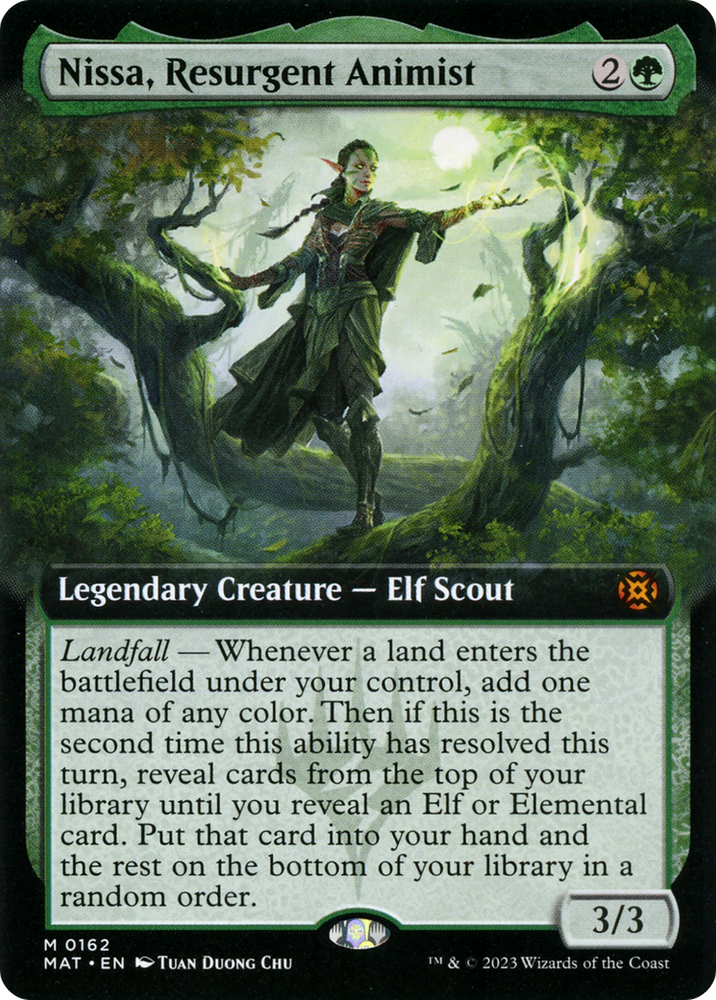 Nissa, Resurgent Animist (Extended Art) [March of the Machine: The Aftermath] Magic: The Gathering