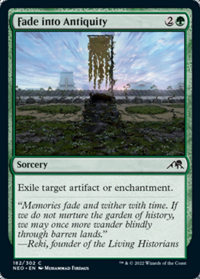 Fade into Antiquity [Kamigawa: Neon Dynasty] Magic: The Gathering