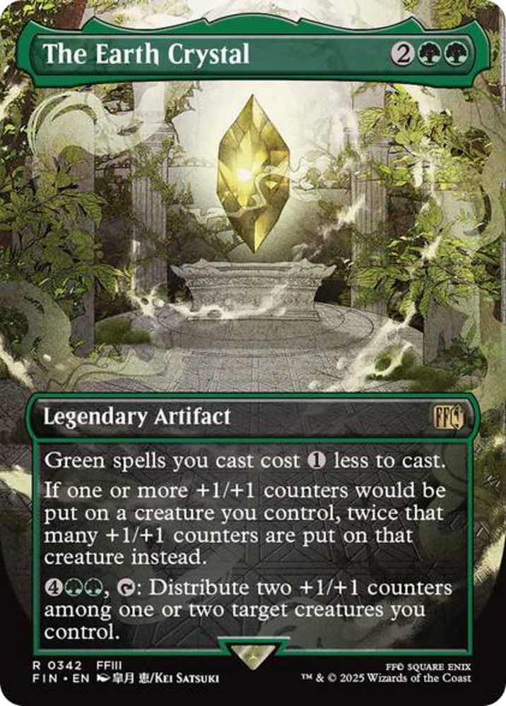 The Earth Crystal (Borderless) [FINAL FANTASY] Magic: The Gathering