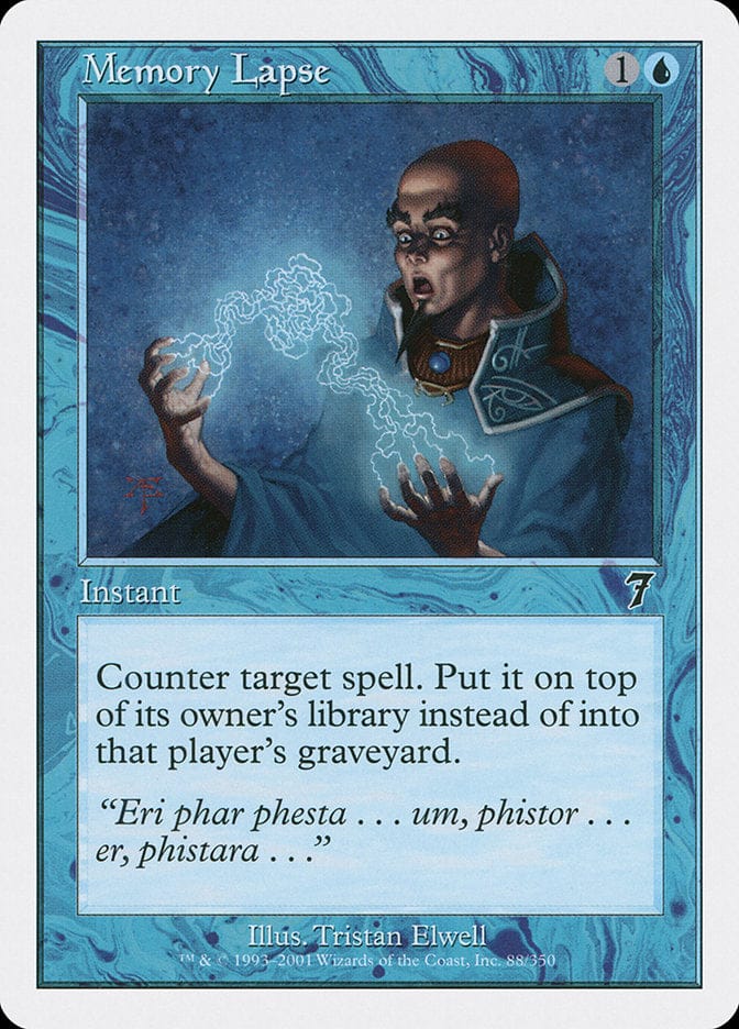 Memory Lapse [Seventh Edition] Magic: The Gathering