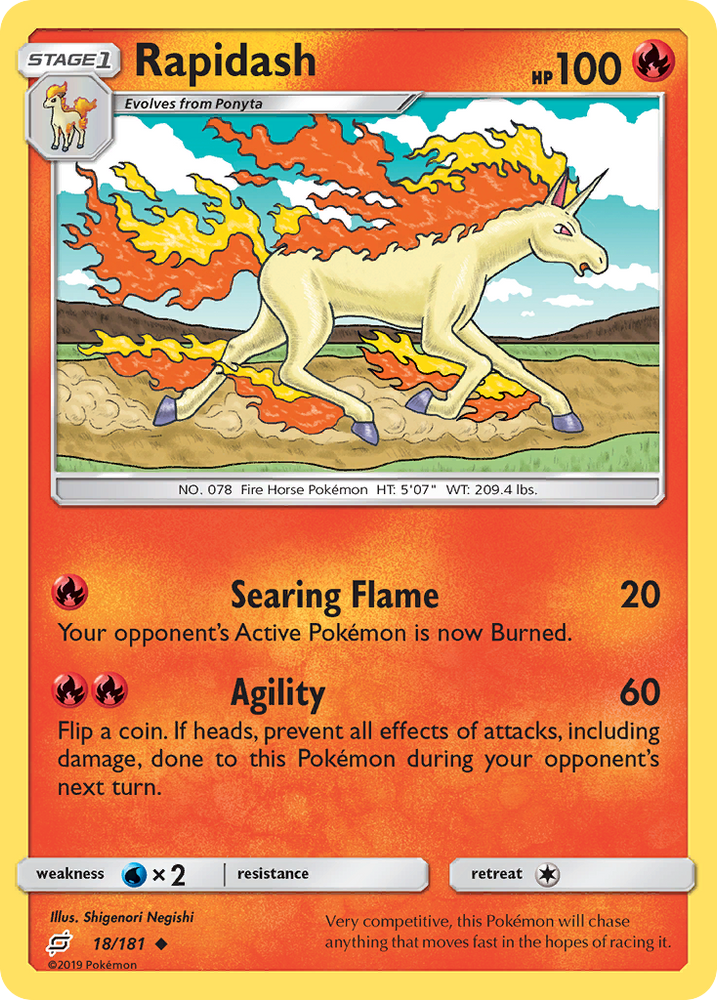 Rapidash (18/181) [Sun & Moon: Team Up] Pokémon