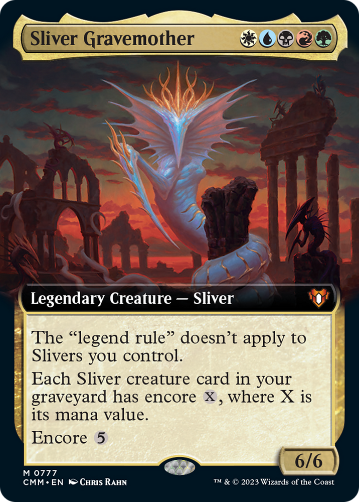 Sliver Gravemother (Extended Art) [Commander Masters] Magic: The Gathering