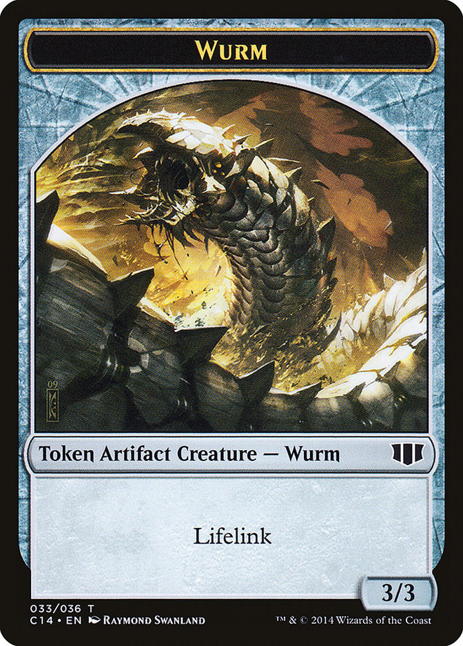 Wurm (033/036) // Goat Double-Sided Token [Commander 2014 Tokens] Magic: The Gathering