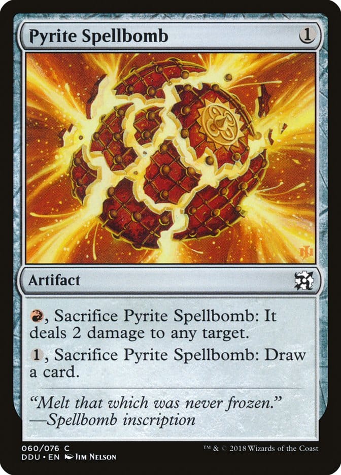 Pyrite Spellbomb [Duel Decks: Elves vs. Inventors] Magic: The Gathering