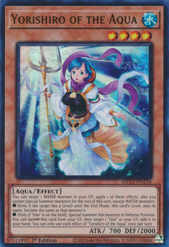 Yorishiro of the Aqua [MP23-EN218] Ultra Rare - Yugioh Cards For Your TCG Needs!
