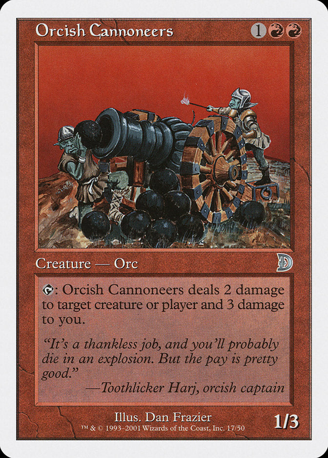 Orcish Cannoneers [Deckmasters] Magic: The Gathering