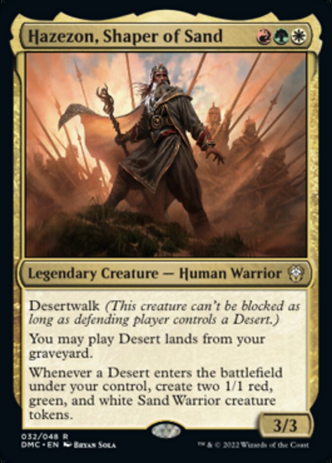 Hazezon, Shaper of Sand [Dominaria United Commander] Magic: The Gathering