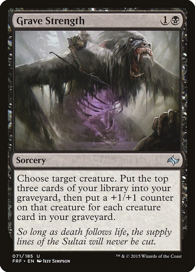 Grave Strength [Fate Reforged] Magic: The Gathering