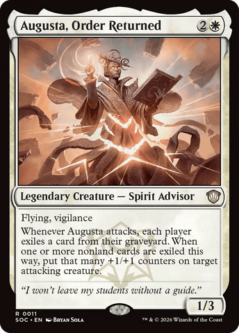 Augusta, Order Returned [Secrets of Strixhaven Commander]