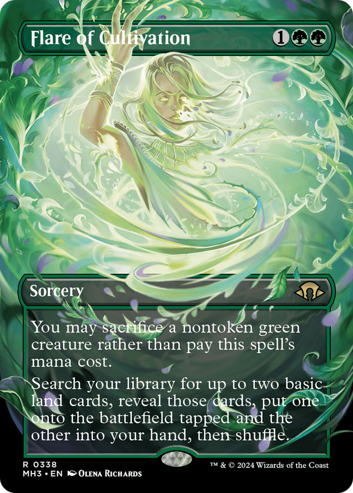Flare of Cultivation (Borderless) [Modern Horizons 3] Magic: The Gathering