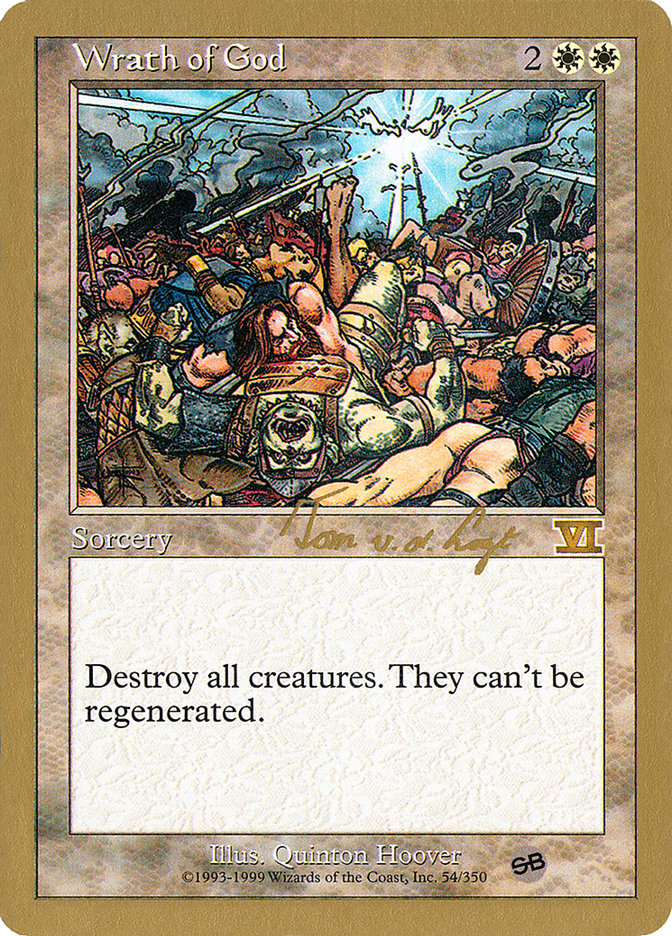 Wrath of God (Tom van de Logt) (SB) [World Championship Decks 2000] Magic: The Gathering