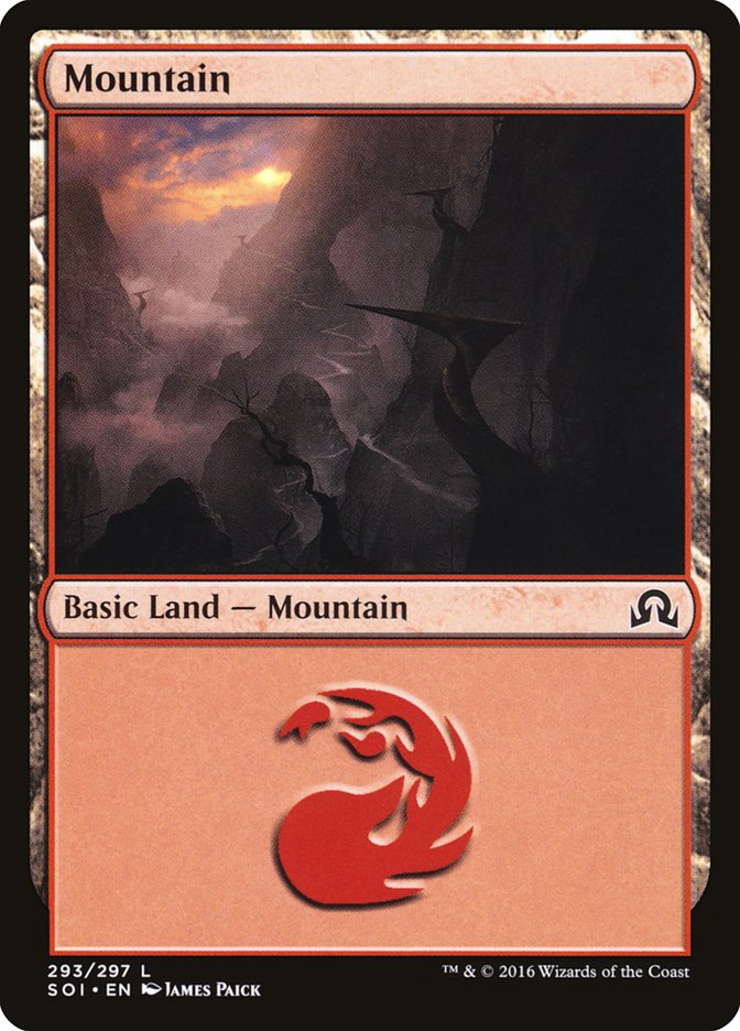 Mountain (293) [Shadows over Innistrad] Magic: The Gathering