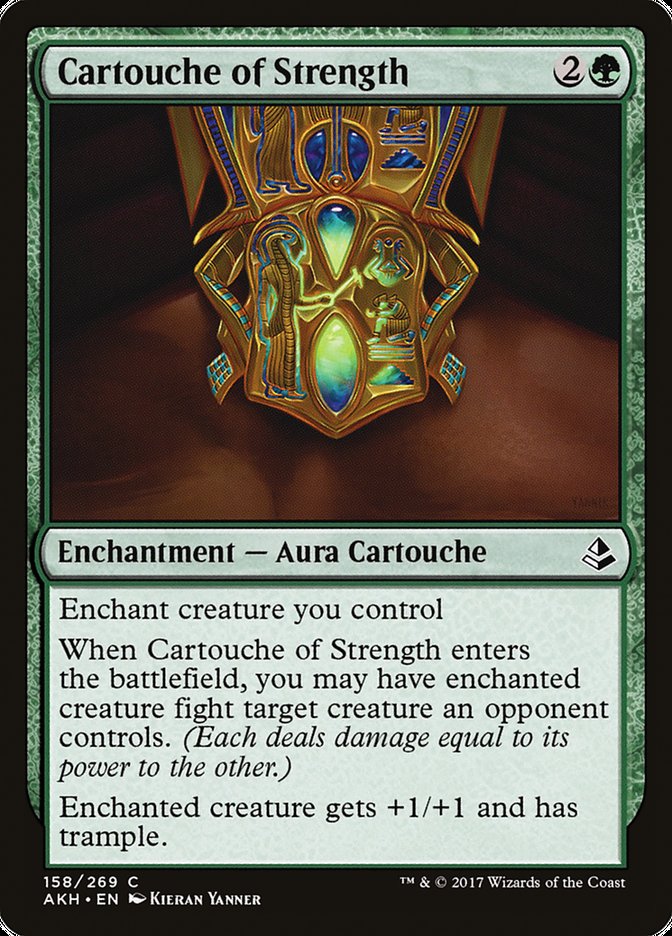 Cartouche of Strength [Amonkhet] Magic: The Gathering
