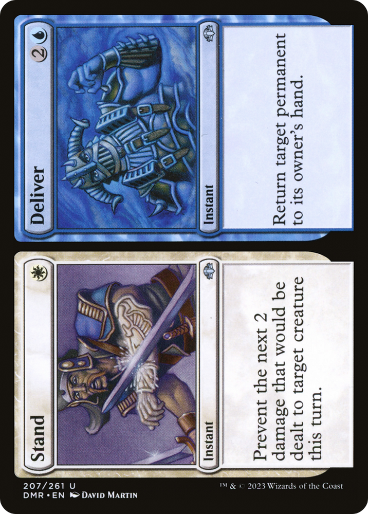 Stand // Deliver [Dominaria Remastered] Magic: The Gathering
