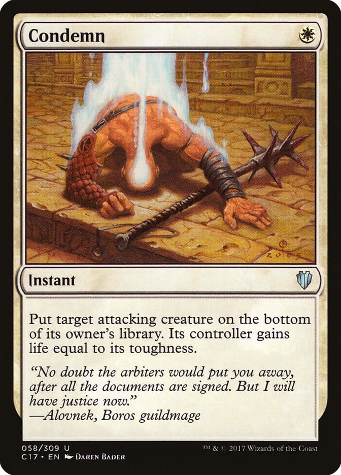 Condemn [Commander 2017] Magic: The Gathering