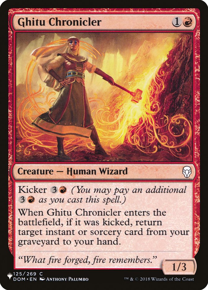 Ghitu Chronicler [The List] Magic: The Gathering