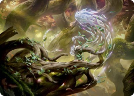 Emergent Sequence Art Card [Strixhaven: School of Mages Art Series] Magic: The Gathering