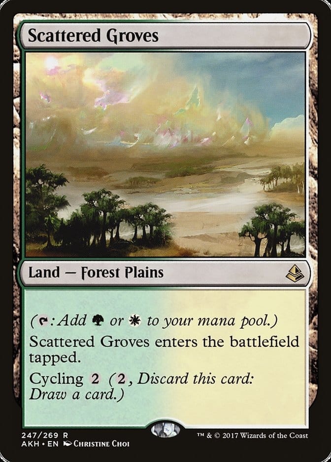 Scattered Groves [Amonkhet] Magic: The Gathering