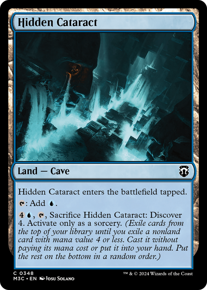 Hidden Cataract (Ripple Foil) [Modern Horizons 3 Commander] Magic: The Gathering
