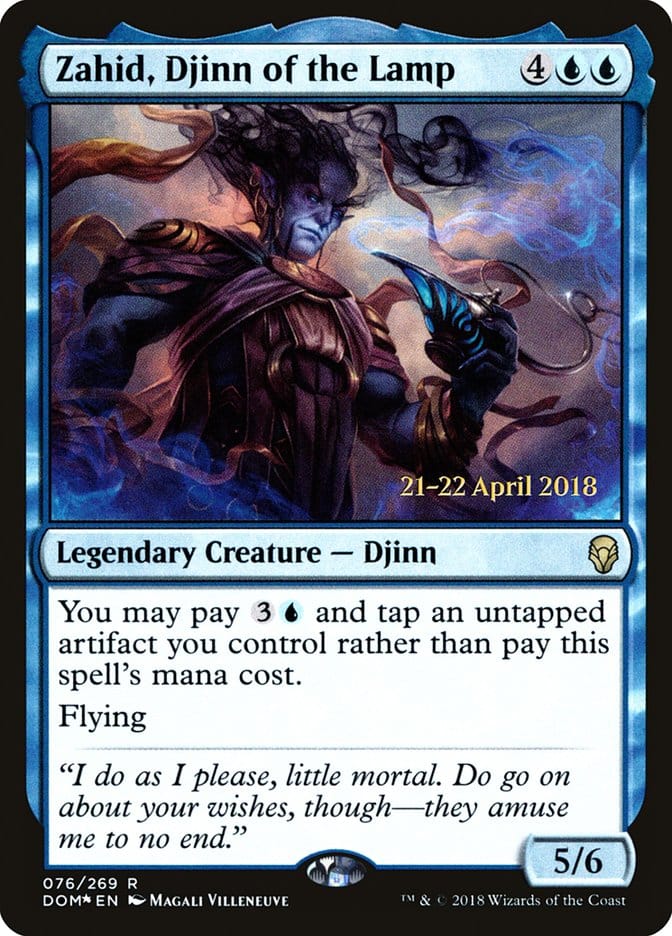 Zahid, Djinn of the Lamp [Dominaria Prerelease Promos] Magic: The Gathering