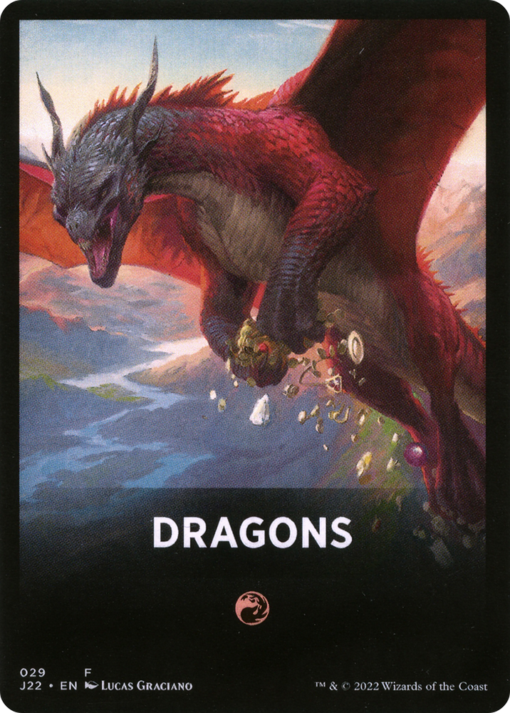 Dragons Theme Card [Jumpstart 2022 Front Cards] Magic: The Gathering